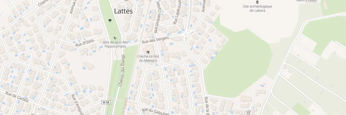 Plan du 1 Rue de l’Arlesienne à Lattes