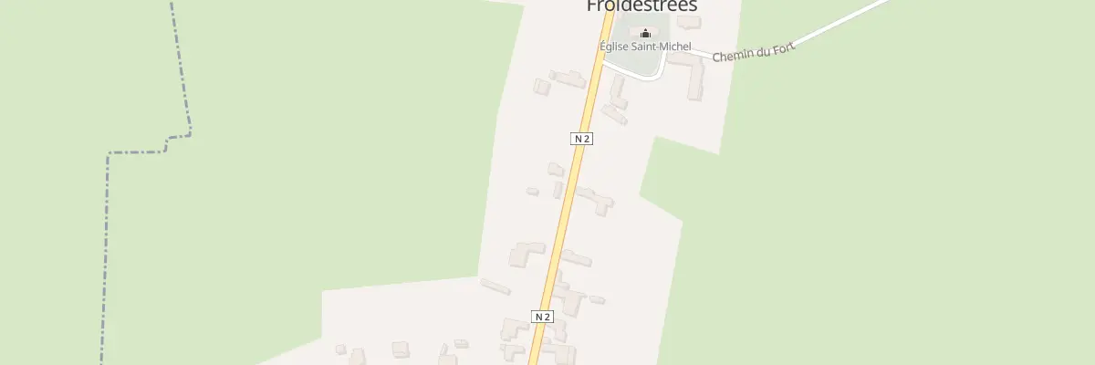 Plan du 60 Rte Nationale 2 à Froidestrées
