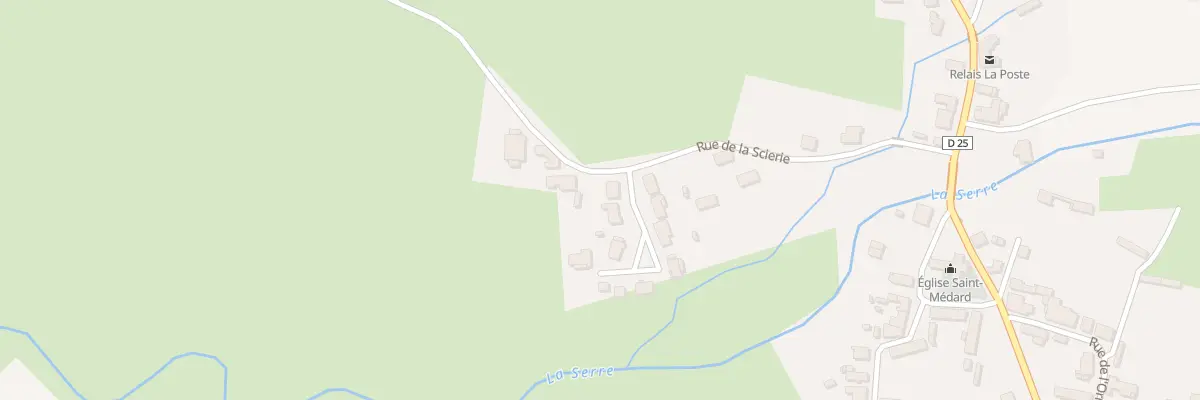 Plan du 21 Rue de la Scierie à Tavaux-et-Pontséricourt