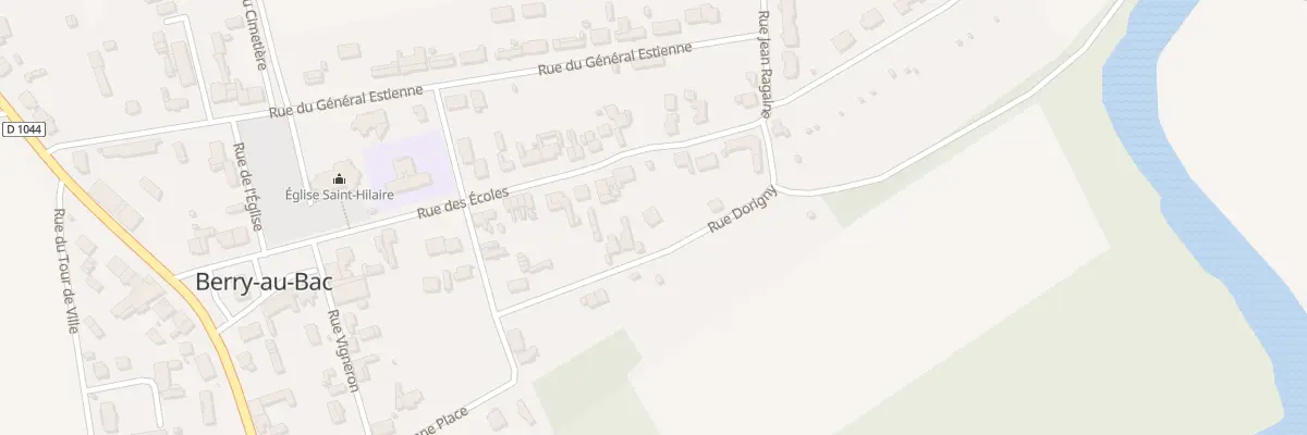Plan du 5 Rue Dorigny à Berry-au-Bac