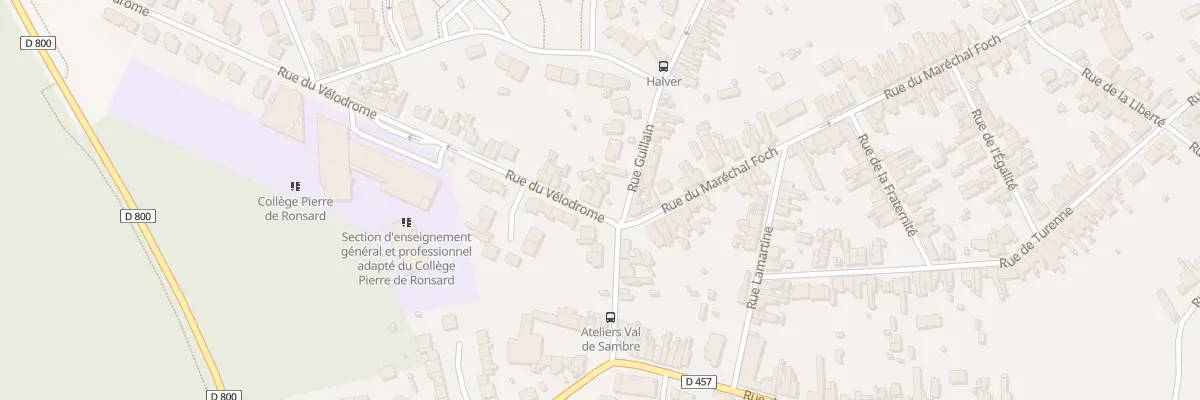 Plan du 6 Rue du Vélodrome à Hautmont