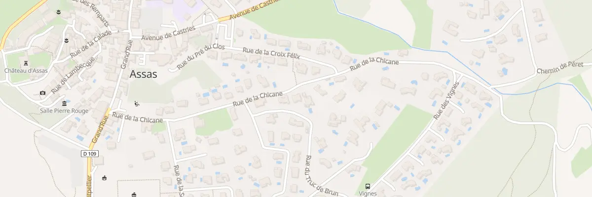 Plan du 326 Rue de la Chicane à Assas