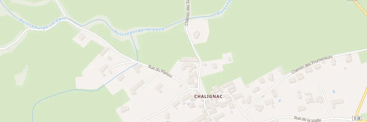 Plan du 28 Rue du Planou à Saint-Vincent
