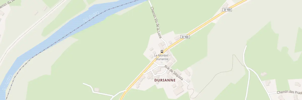 Plan du 3 Rte des Gorges de la Loire au Monteil
