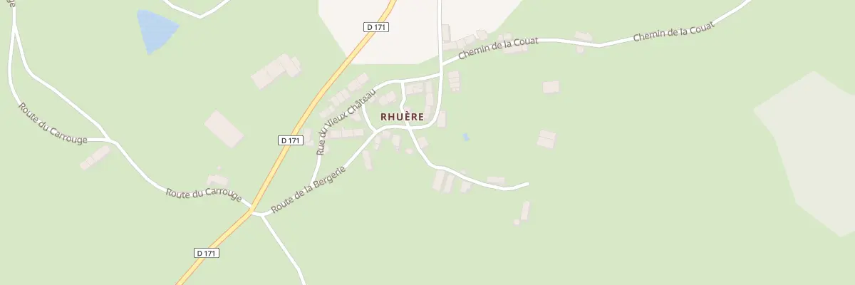 Plan du 243 Rhuere à Gâcogne