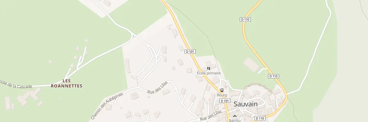 Plan du 8705 Rte de la Fourme à Sauvain