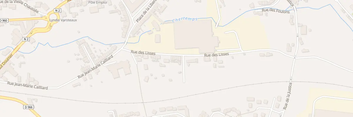 Plan du 5 Rue des Lisses à Vervins