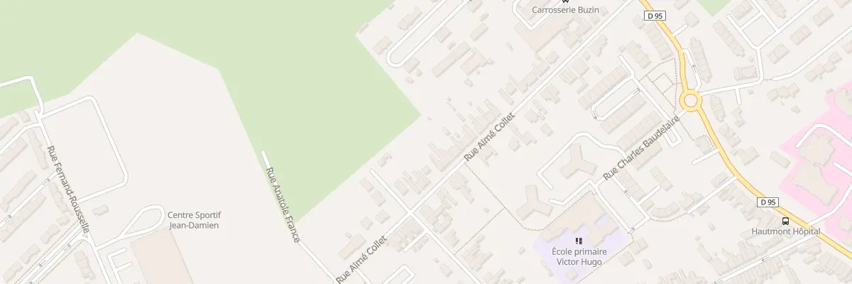 Plan du 74 Rue Aimé Collet à Hautmont