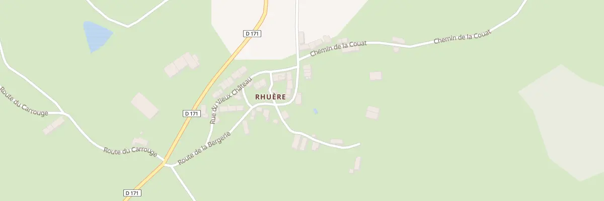 Plan du 242 Rhuere à Gâcogne