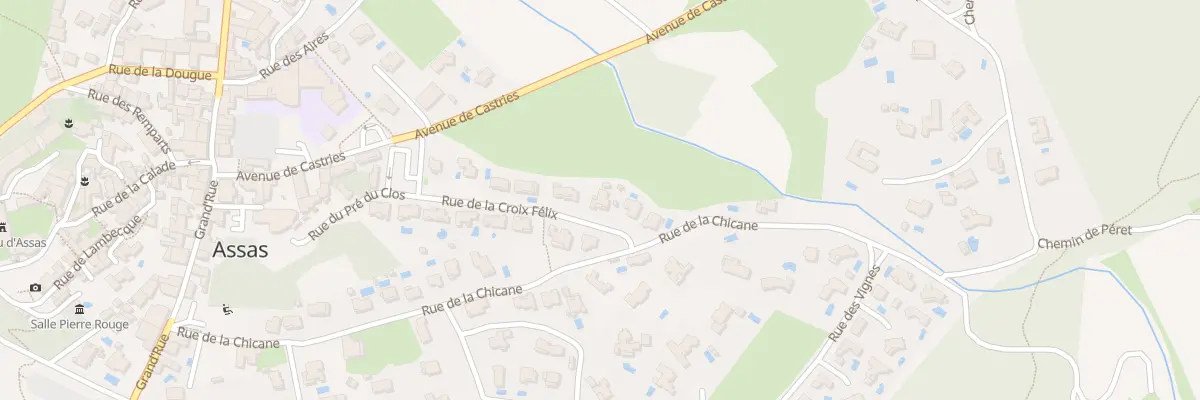 Plan du 201 Rue de la Croix de Félix à Assas