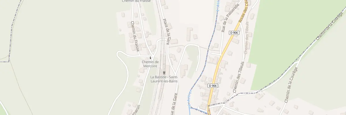 Plan du 5022 Pl de la Gare à La Bastide-Puylaurent