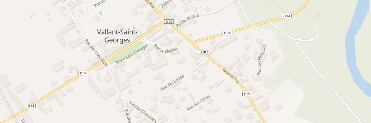 Plan du 1 Rue de l’Eglise à Vallant-Saint-Georges