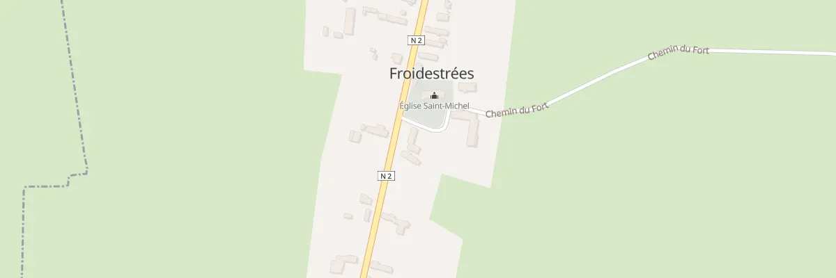 Plan du 2 Che du Fort à Froidestrées