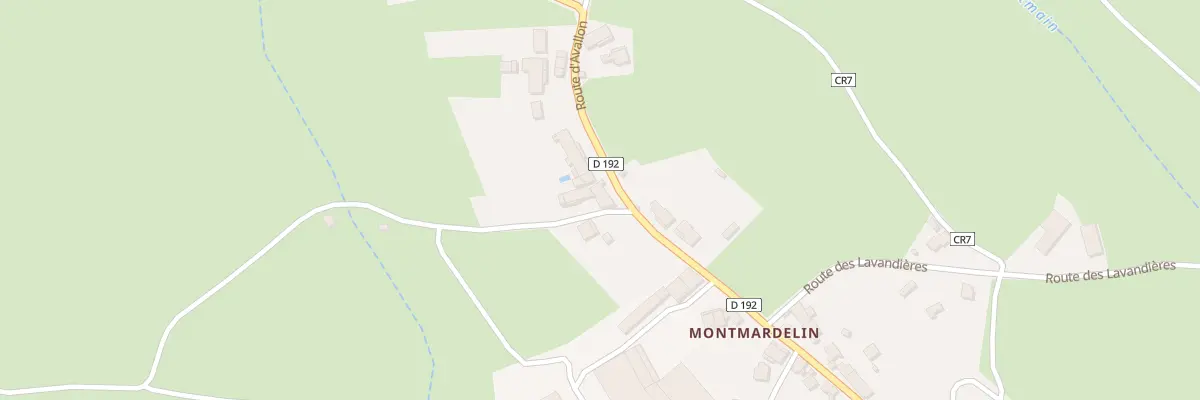 Plan du 25 Rte d’Avallon (montmardelin) à Saint-Germain-des-Champs