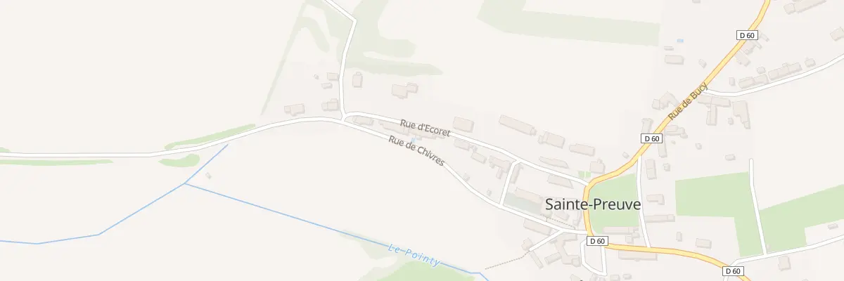 Plan du 9 Rue d’Ecoret à Sainte-Preuve