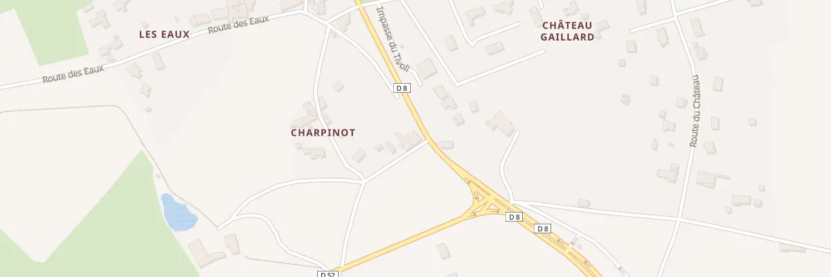 Plan du 8 Rte des Charpinots à Ambierle