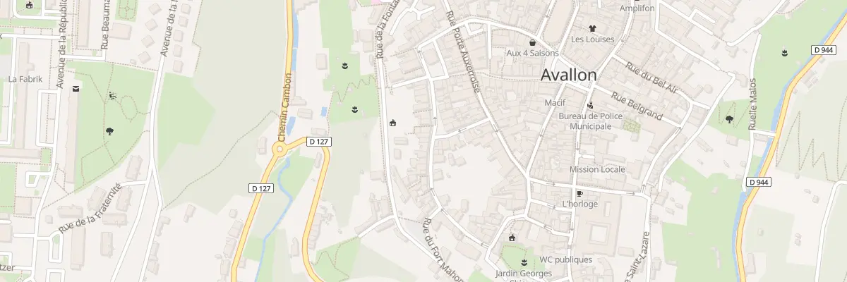 Plan du 20 Rue des Merciers à Avallon
