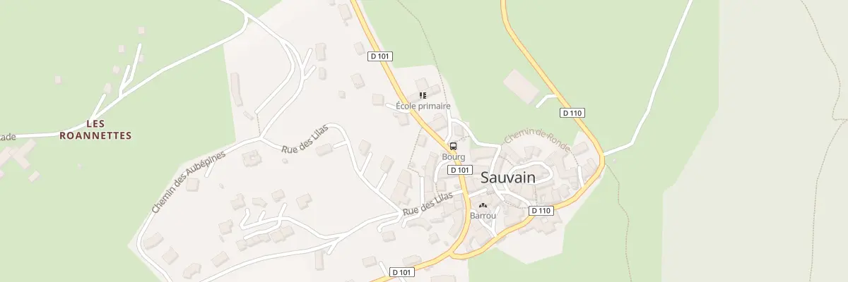 Plan du 8599 Rte de la Fourme à Sauvain