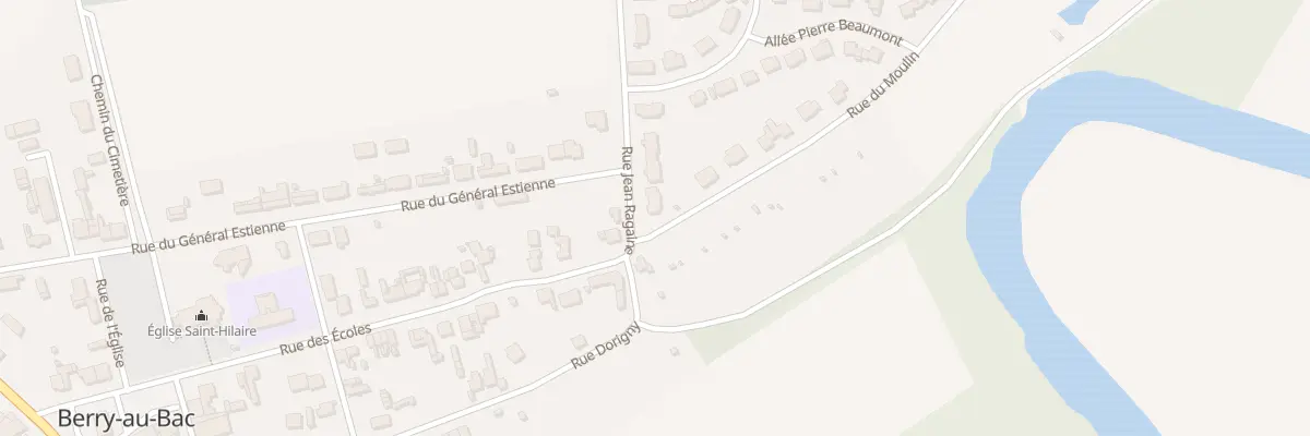 Plan du 2 Rue Jean Ragaine à Berry-au-Bac