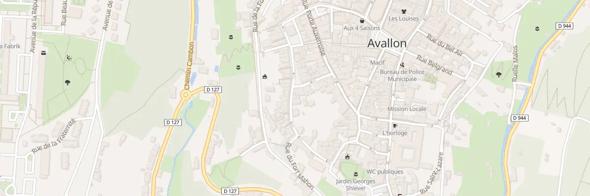 Plan du 11 Rue des Merciers à Avallon