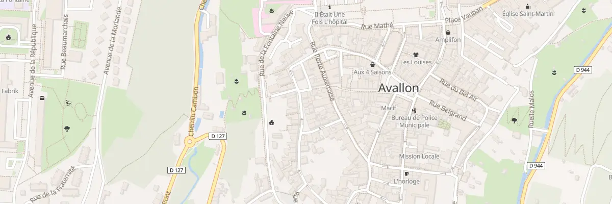 Plan du 1X Rue des Merciers à Avallon