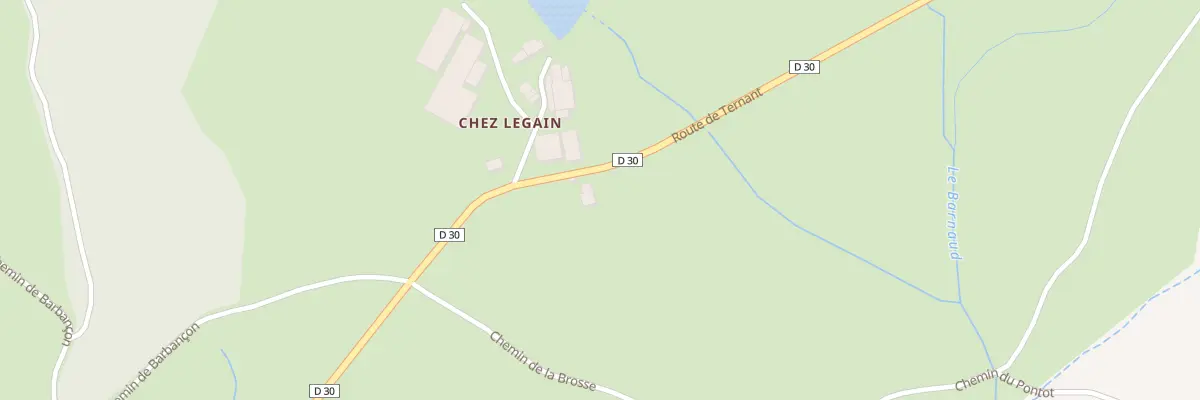 Plan du 685 Rte de Ternant à Tazilly
