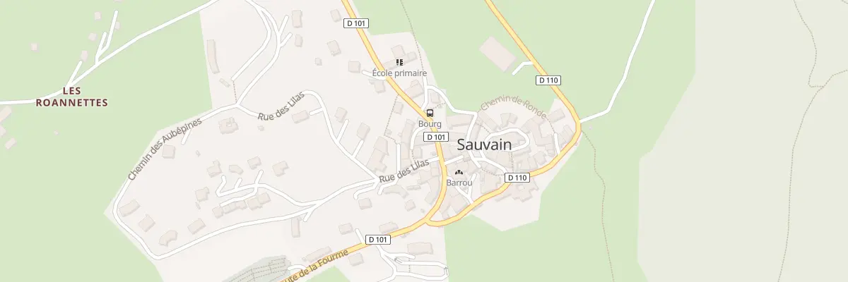 Plan du 10 Rue des Lilas à Sauvain