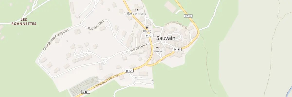 Plan du 8497 Rte de la Fourme à Sauvain
