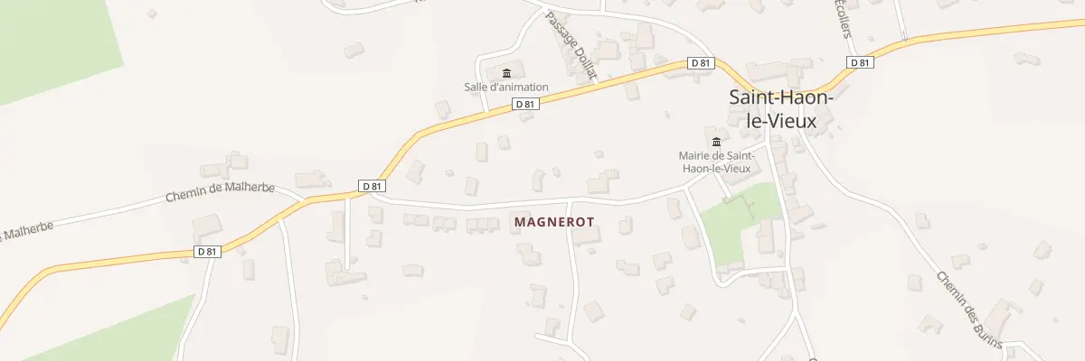 Plan du 202 Rue de Magnerot à Saint-Haon-le-Vieux