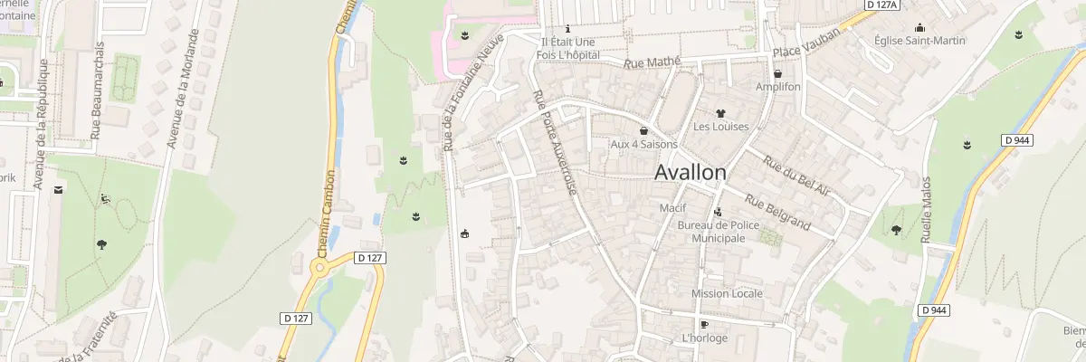 Plan du 29 Rue du Marché à Avallon