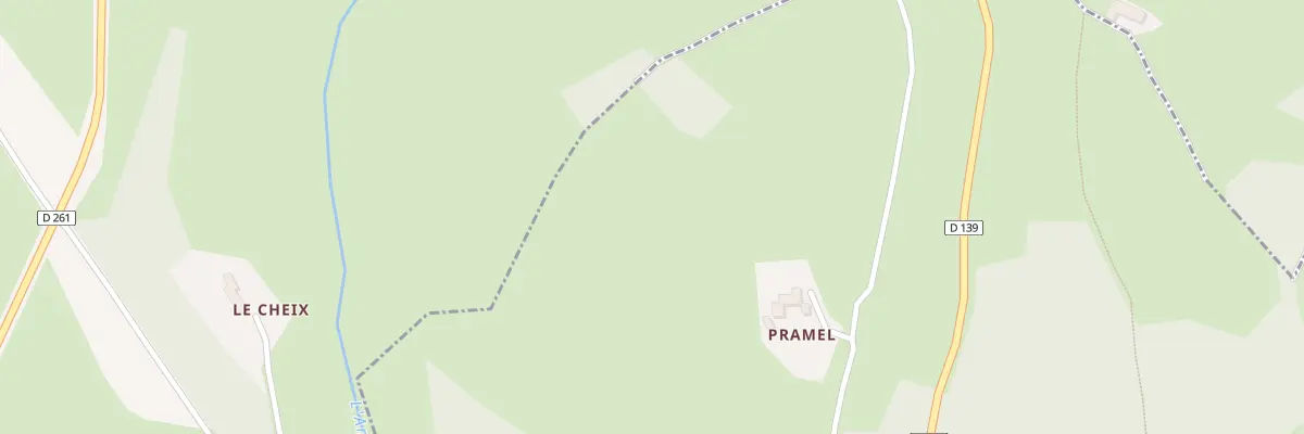 Plan du 5362 Prasmel à Saillant