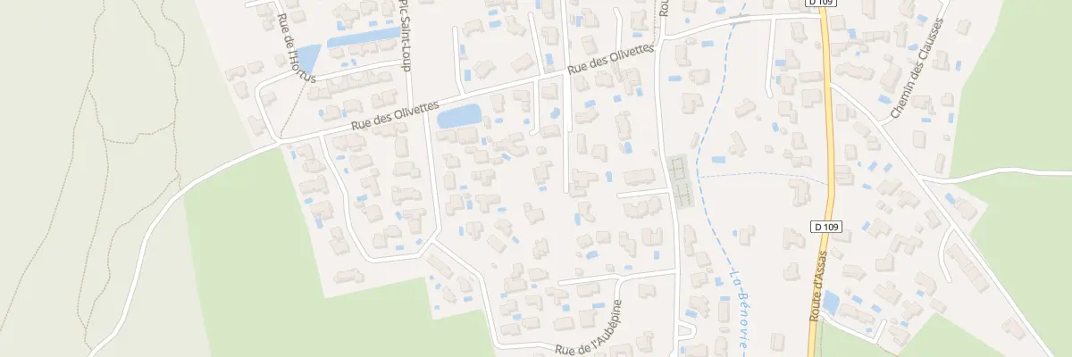 Plan du 255 Rue des Olivettes à Sainte-Croix-de-Quintillargues