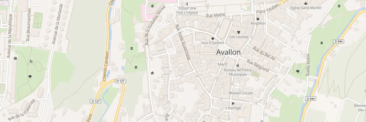 Plan du 3X Rue des Merciers à Avallon