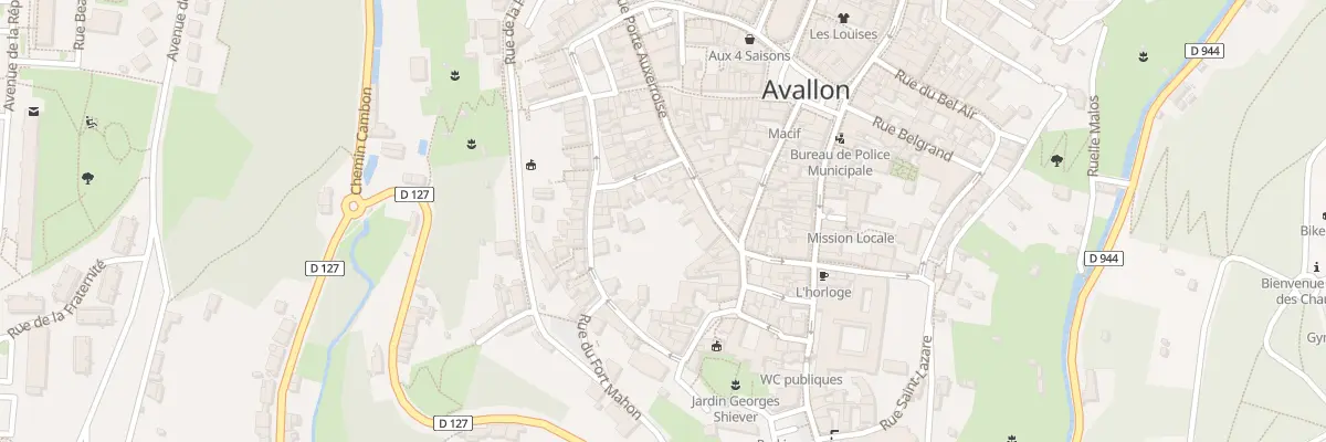 Plan du 38 Rue Porte Auxerroise à Avallon