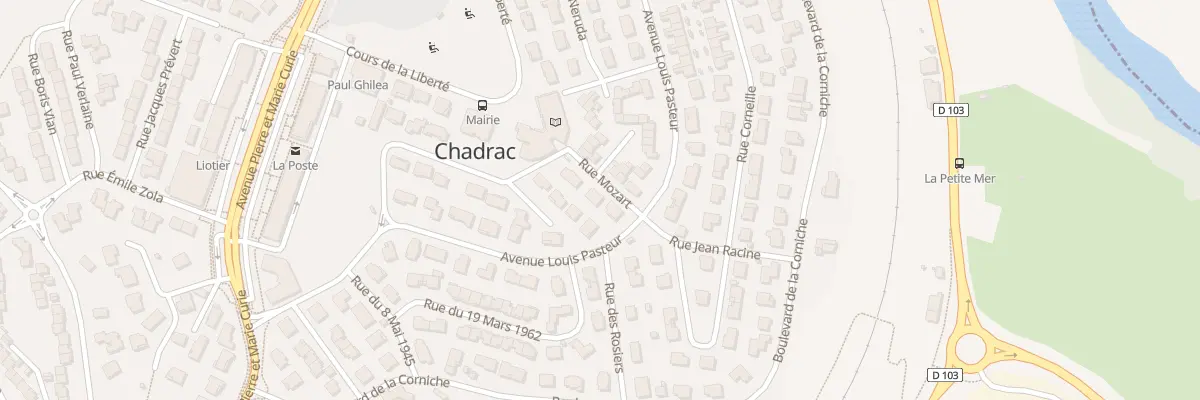 Plan du 6 Rue Mozart à Chadrac