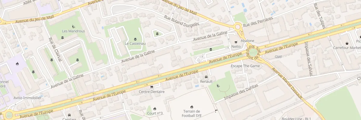 Plan du 849 Av de l’Europe à Castelnau-le-Lez