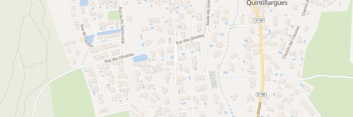 Plan du 249 Rue des Olivettes à Sainte-Croix-de-Quintillargues