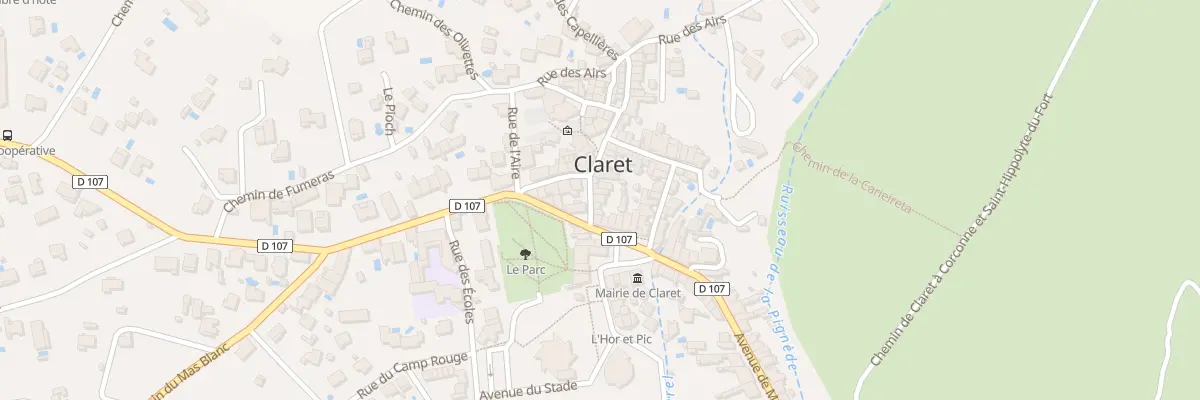 Plan du 22 Rue de la Chicane à Claret
