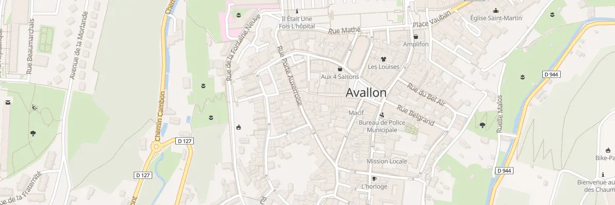 Plan du 21 Rue du Marché à Avallon
