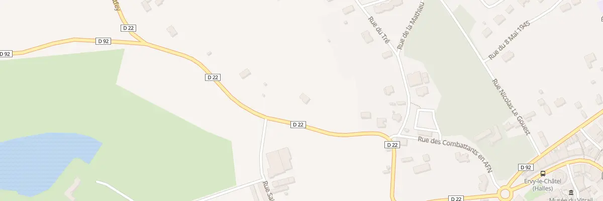 Plan du 8 Rte de Montfey à Ervy-le-Châtel