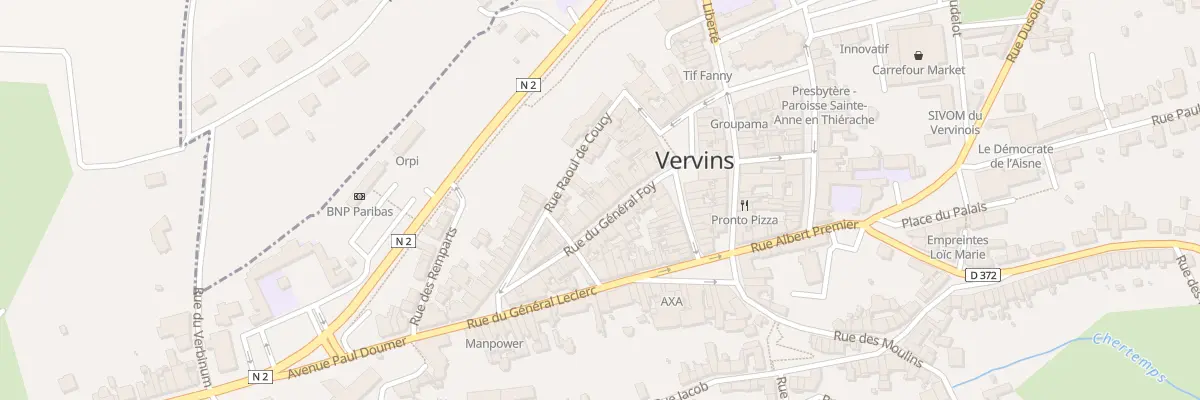 Plan du 16 Rue du Général Foy à Vervins