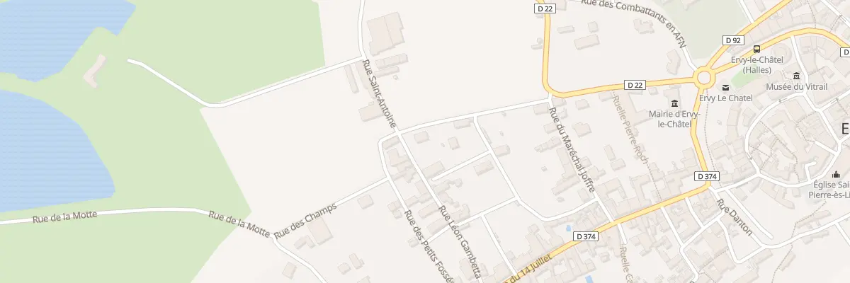 Plan du 1 Rue des Champs à Ervy-le-Châtel