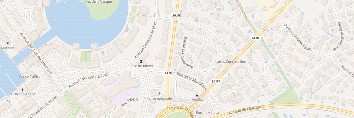 Plan du 42 Rue de la Condamine à Lattes