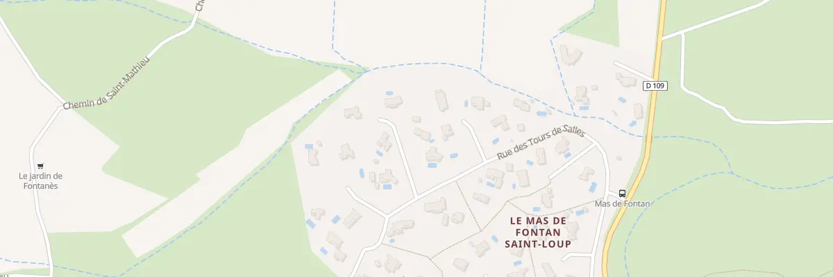 Plan du 22 Rue des Tours de Salles à Fontanès