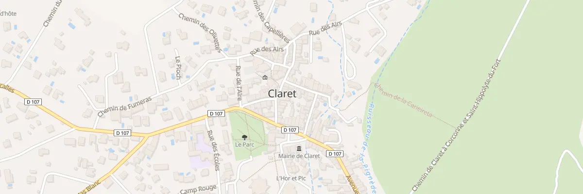 Plan du 2 Rue de la Mairie à Claret