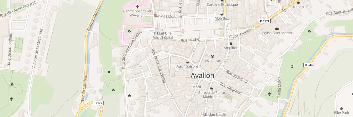 Plan du 9 Rue du Marechal Davout à Avallon