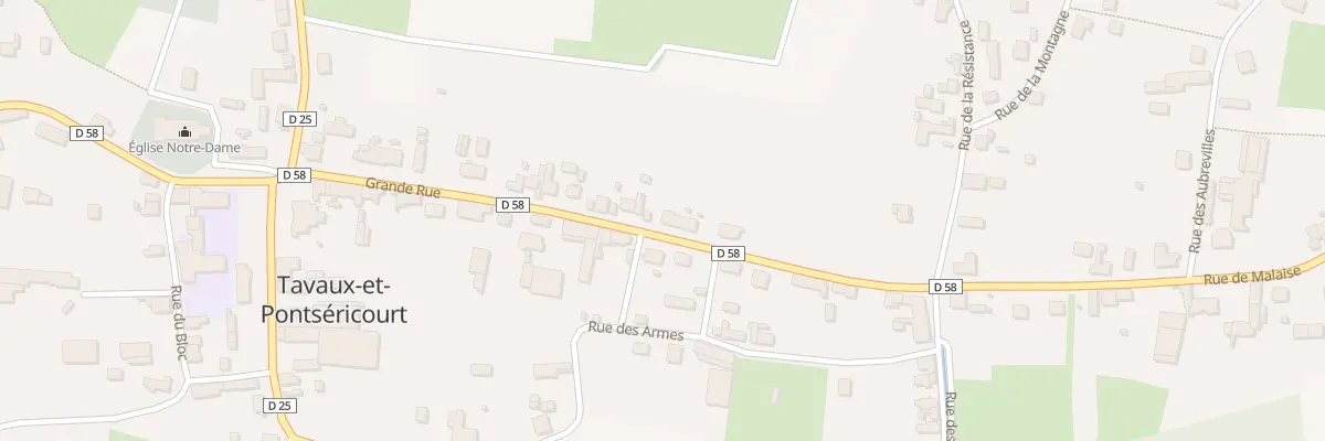 Plan du 31 Gr Grande Rue à Tavaux-et-Pontséricourt