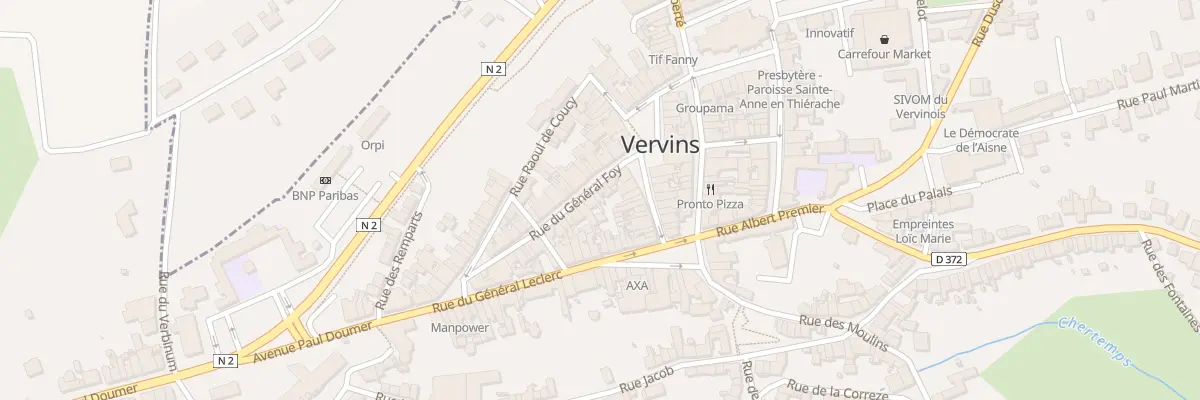 Plan du 7 Rue du Général Foy à Vervins