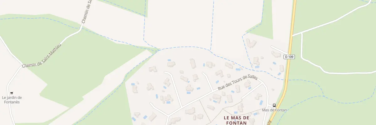Plan du 25 Rue des Tours de Salles à Fontanès