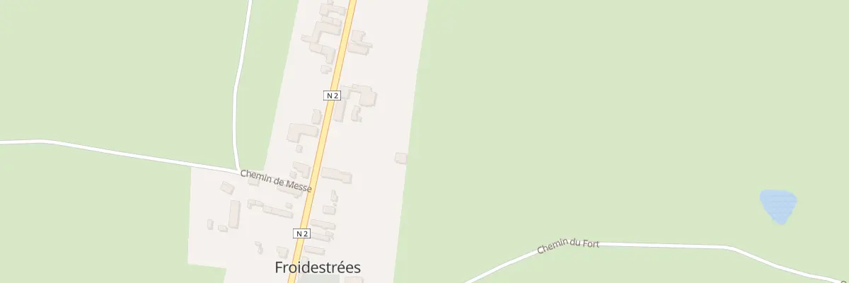 Plan du 45 Rte Route Nationale 2 à Froidestrées